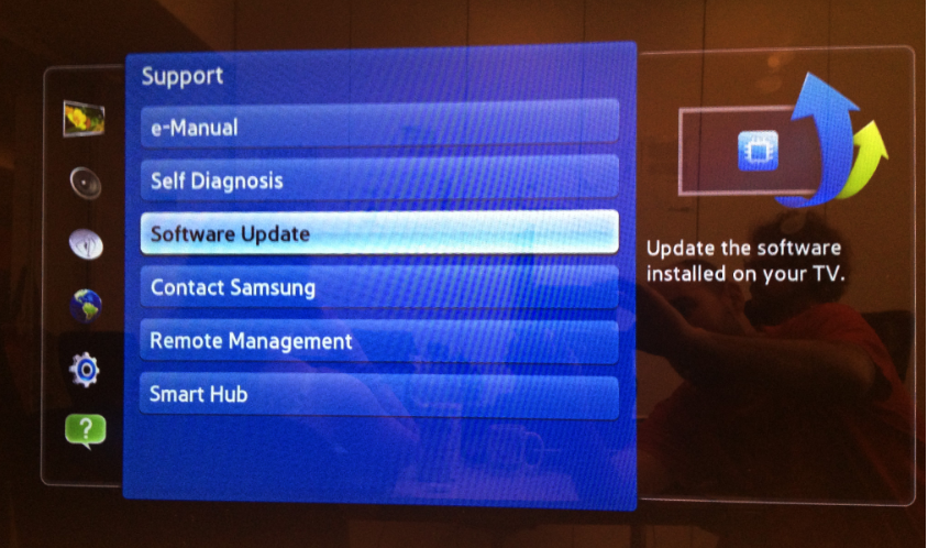 Hvordan kan jeg manuelt oppdatere fastvareversjonen på min Samsung Smart TV?  – Brukerstøtte Rakuten.TV